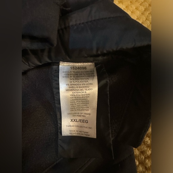 Hurley Jacket-Sonora Softshell Windproof Hybrid Jacket Quilted Puffer Jacket - Picture 8 of 9